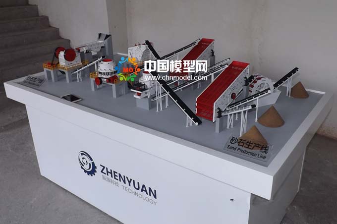 砂石生產(chǎn)線模型，碎石生產(chǎn)線模型