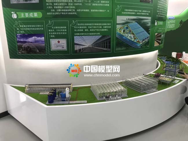 裝配式日光大棚及規(guī)?；B(yǎng)殖基地沙盤模型