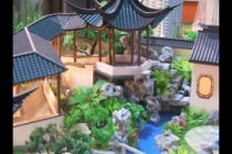 園林古建模型，天壇模型，木制古建模型